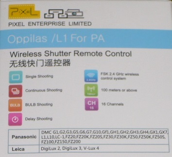  Pixel Oppilas / L1 forPanasonic 　Wireless Shutter Remote Control ☆未使用品☆_画像8