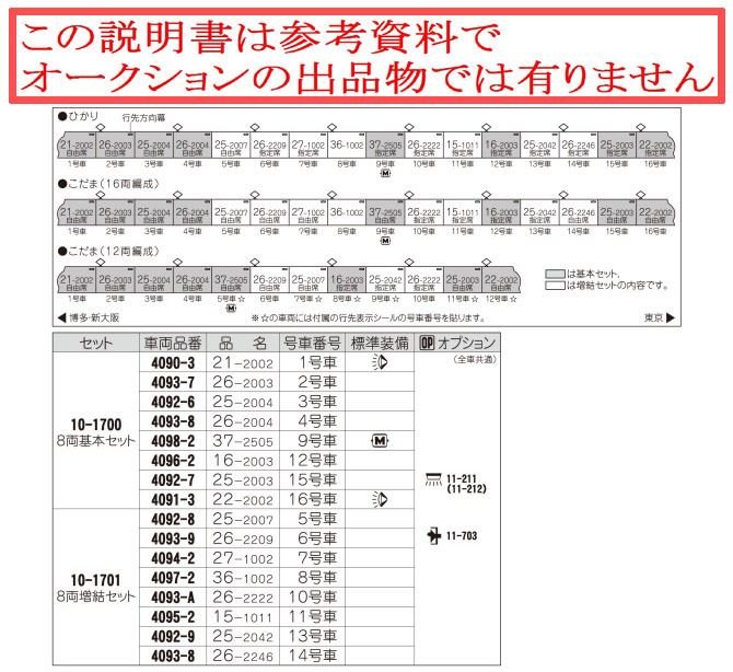 KATO 0系2000番新幹線 25-2004 その1 3号車 10-1700ばらし 車両ケース無し_画像9