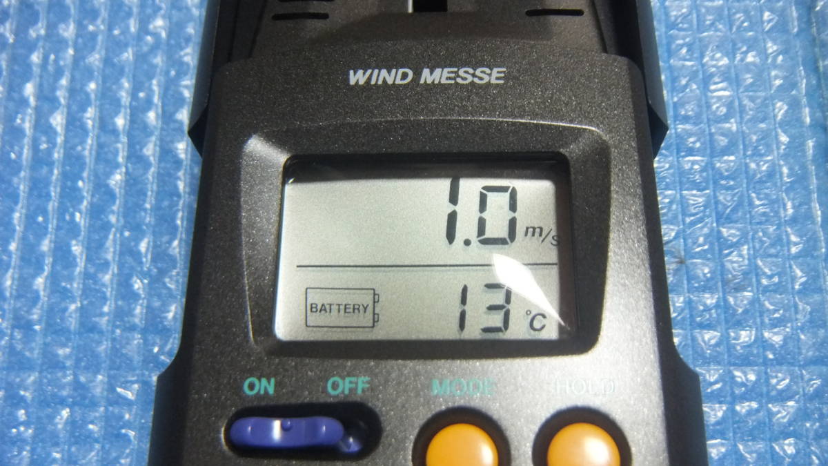 即決 エンペック ウインド メッセ EMPEX WIND MESSE 562 デジタル 風速計 温度計ソフトケース付属 美品 _画像1