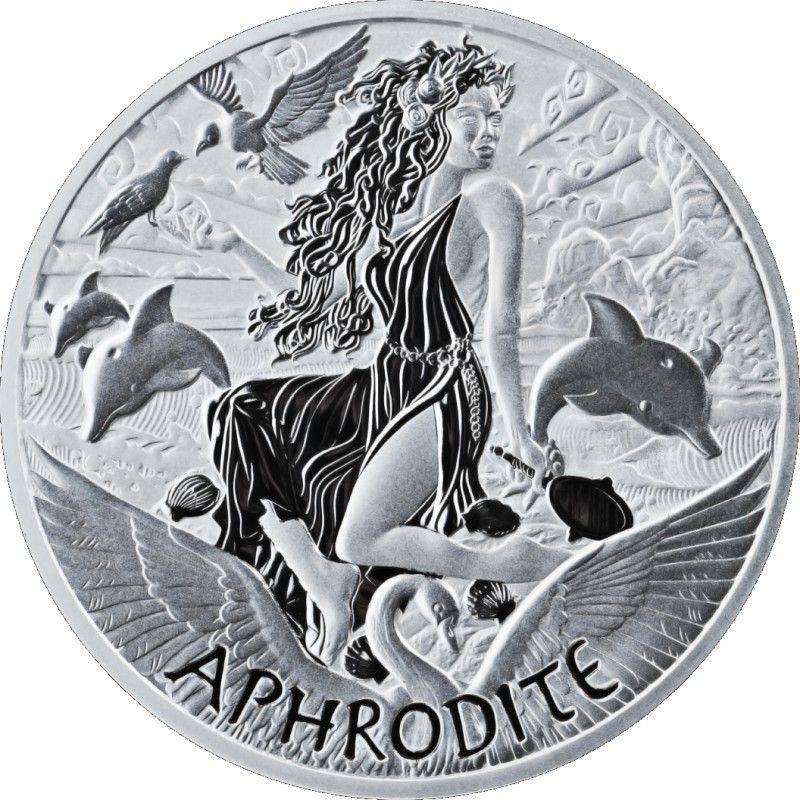 ☆限定13500枚 2022年 オリンポスの神々 第6弾『愛と美の女神 アフロディーテ』  1 オンス 純銀  銀貨 カプセル入