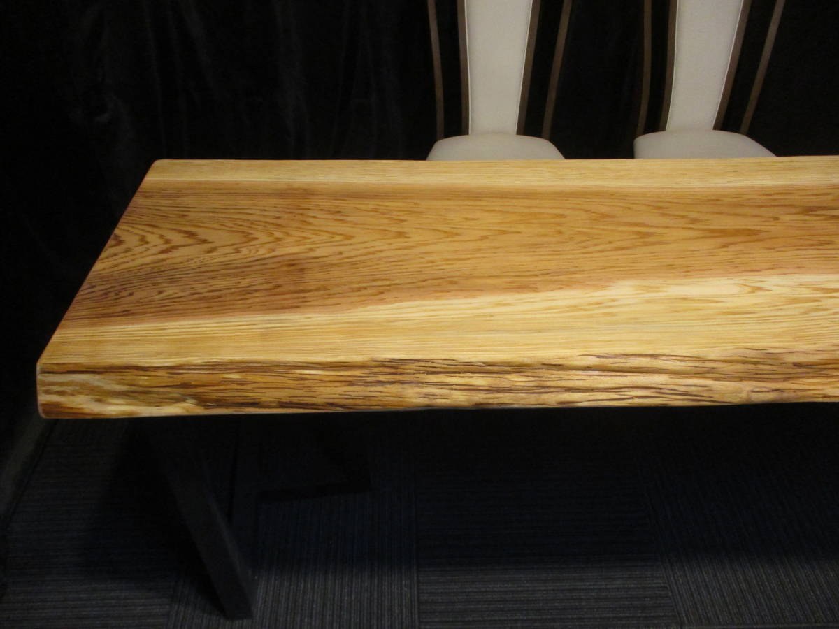 #875　　杉　ダイニング　座卓　ローテーブル　一枚板　テーブル　一枚板テーブル_画像2