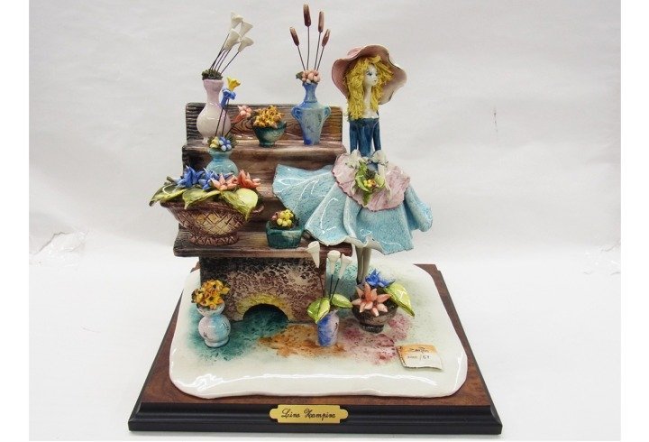 ■ ZAMPIVA / ザンピバ フィギュリン 置物 レトロ イタリア製 ■ 美品