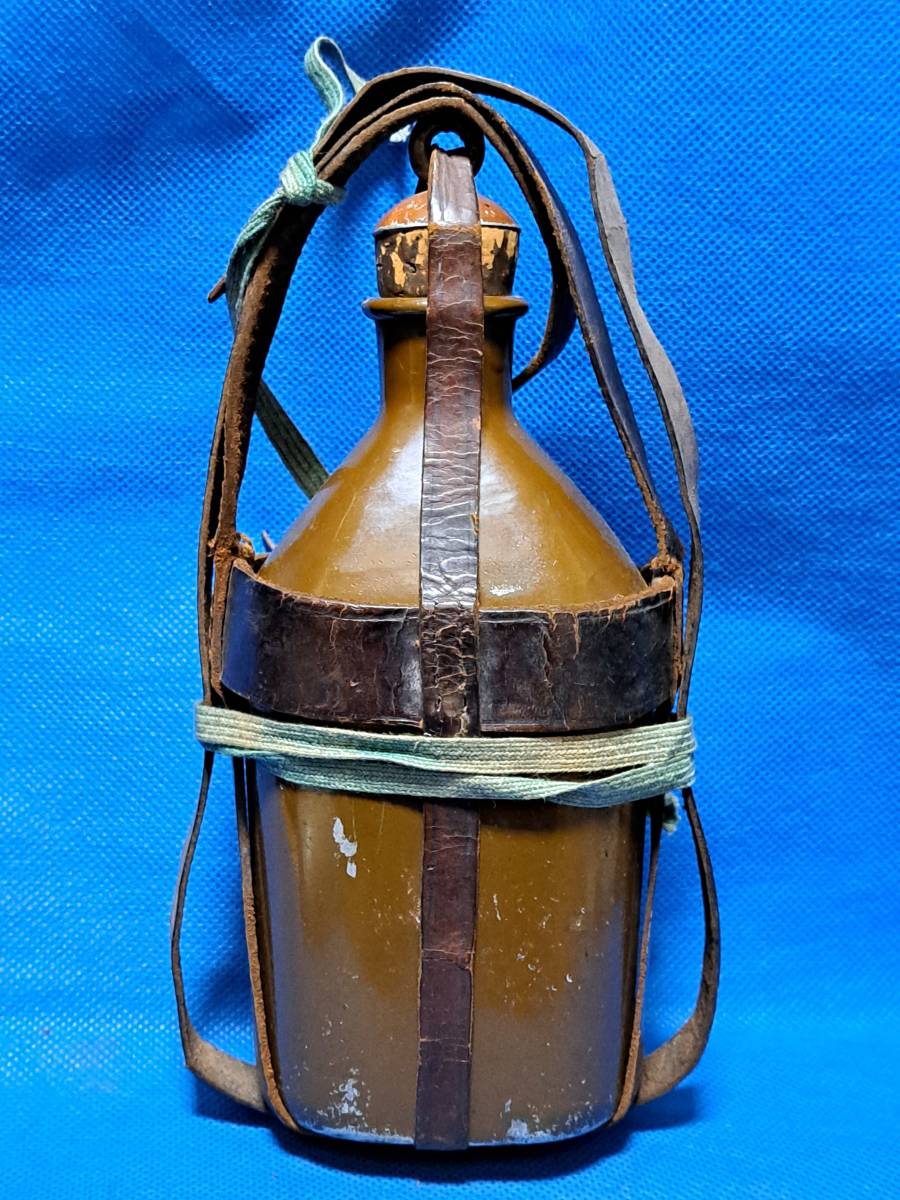 旧日本軍水筒　大正末期~初期初期　旧型水筒　30年式水筒　鶴刻印_画像2