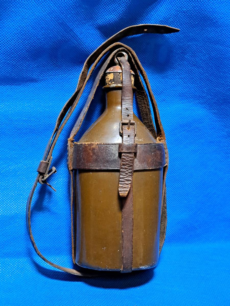 旧日本軍水筒　大正末期~初期初期　旧型水筒　30年式水筒　鶴刻印_画像3