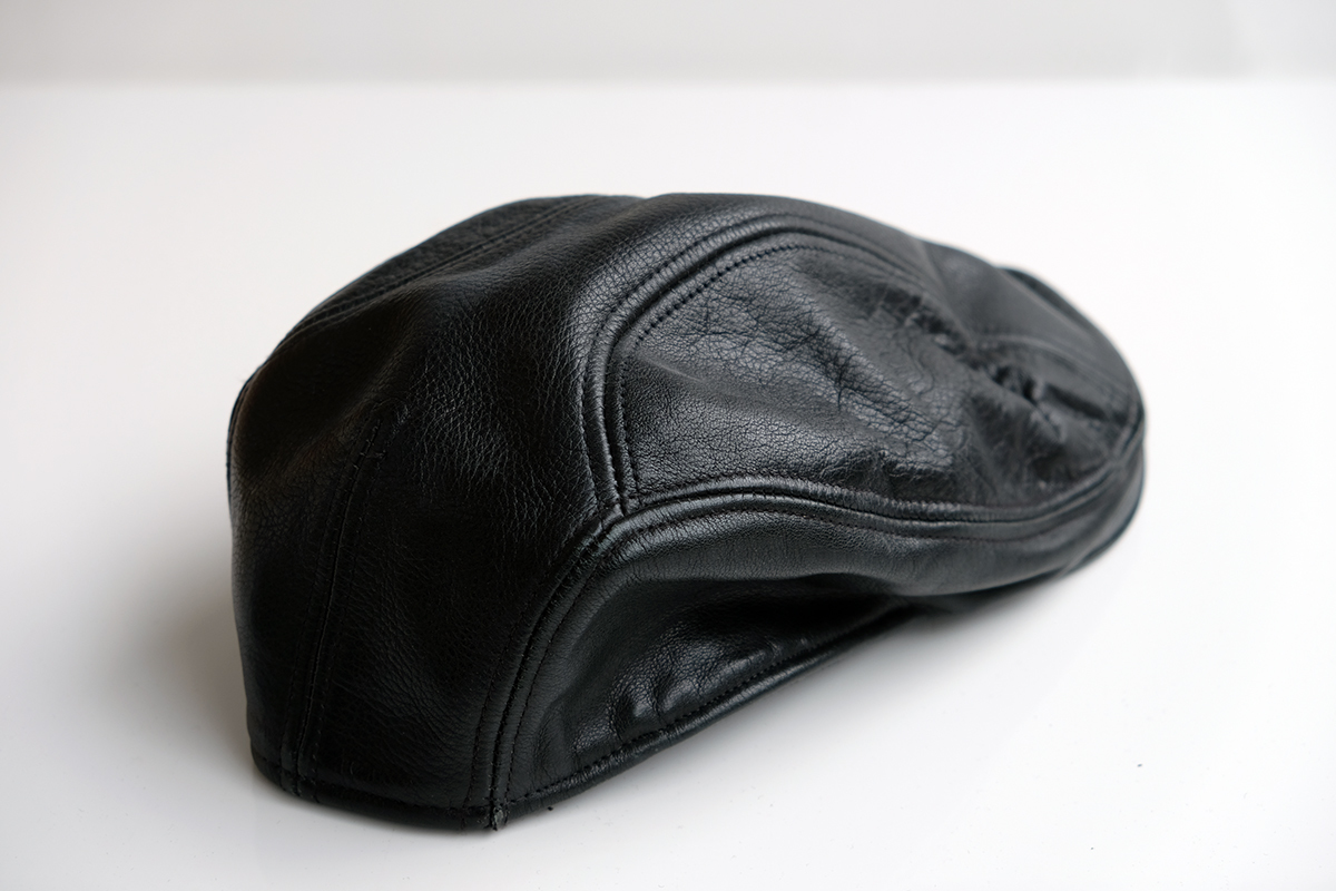  NEW YORK HAT(ニューヨークハット) レザーハンチング USA製　L/XLサイズ　Genuine leather（本革）_画像3