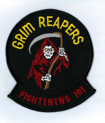 米海軍 VF-101 "GRIM REAPERS" スコードロンパッチ (最終期)_画像1