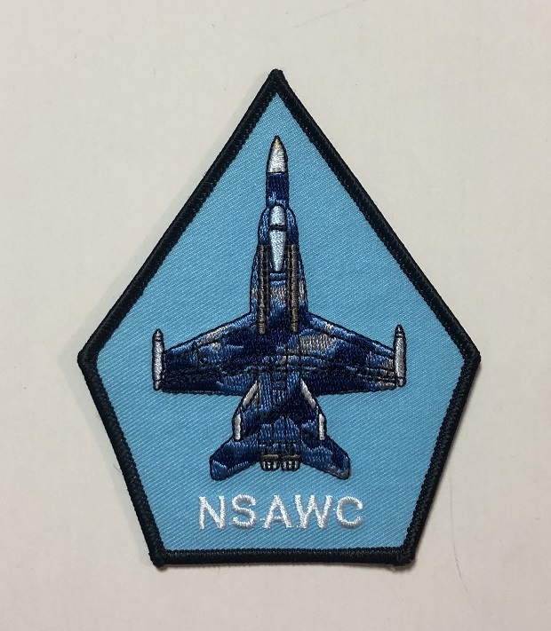 米海軍 NSAWC 航空機パッチ(五角形・F-18)の画像1