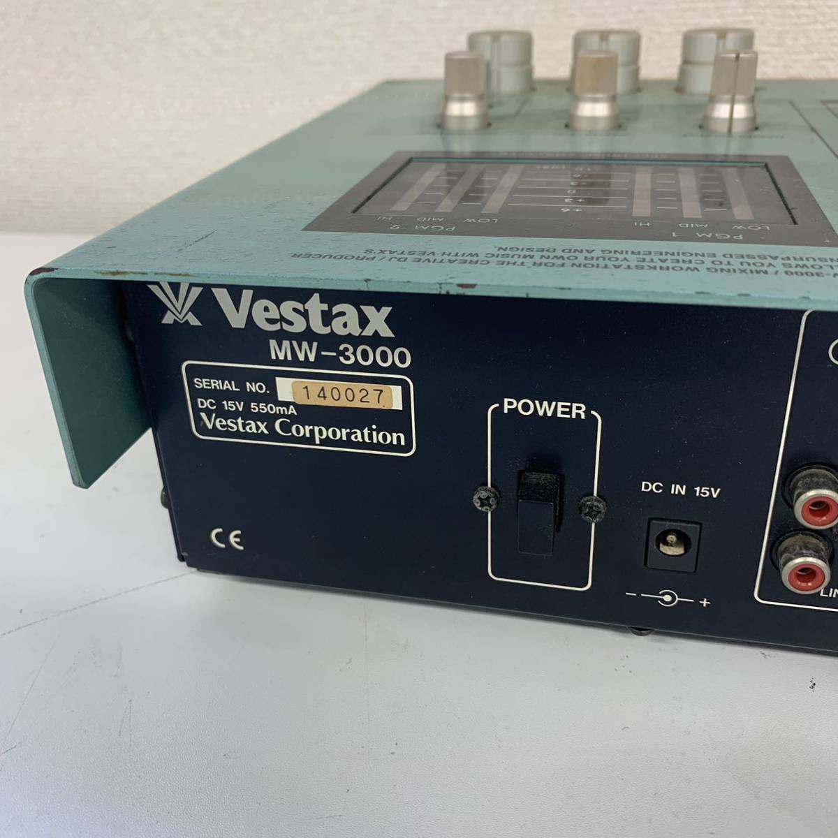 【E1】 Vestax MW-3000 DJミキサー ベスタクス ミキサー 動作品 1227-129_画像6