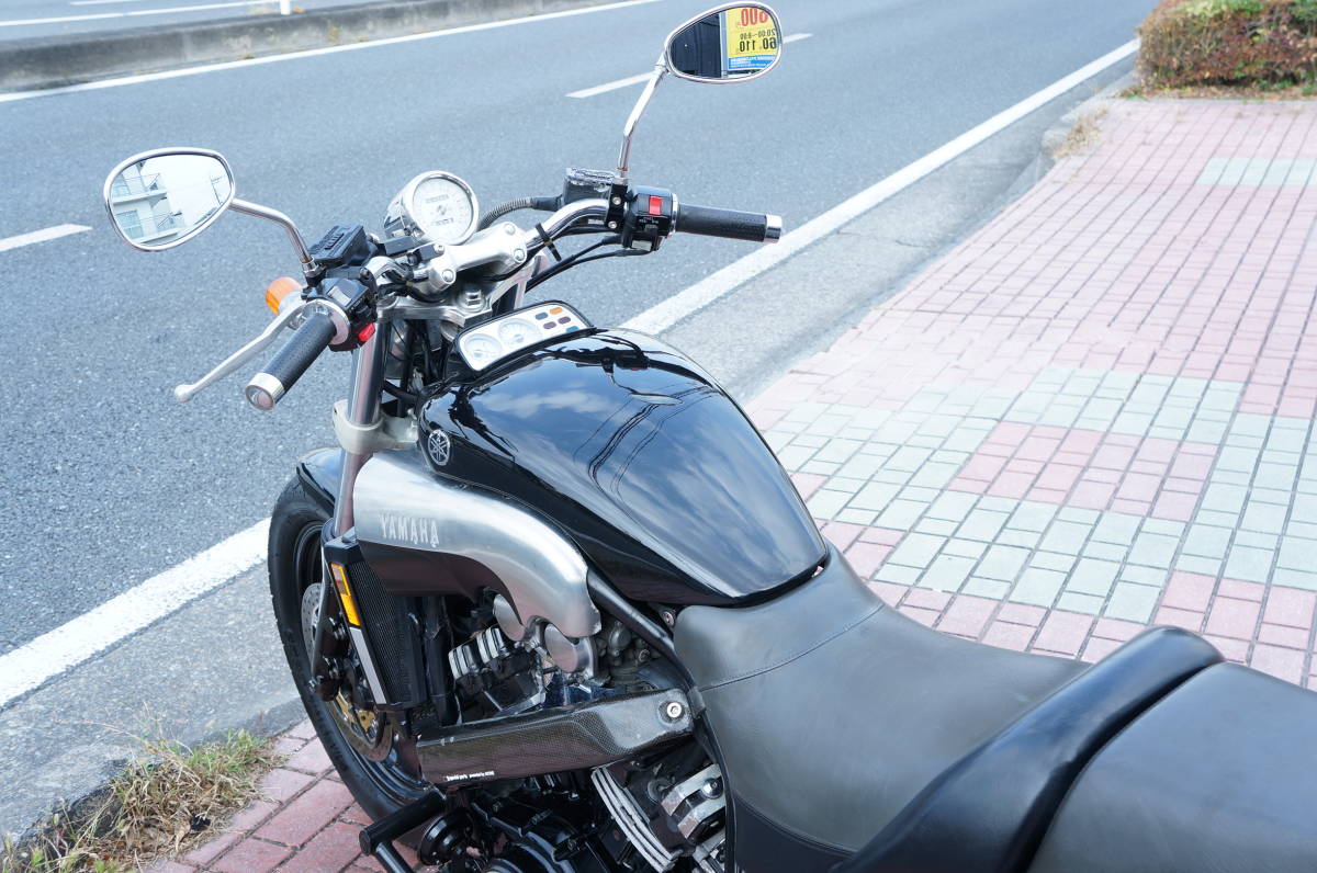 ◆◇配送のみ!! 車検R6年7月!! 逆車!! V-MAX 2LT ヨシムラマフラー!! 外装状態良く走りも快調!! 黒!! 埼玉～関東近県即日自社配送可!!_画像7