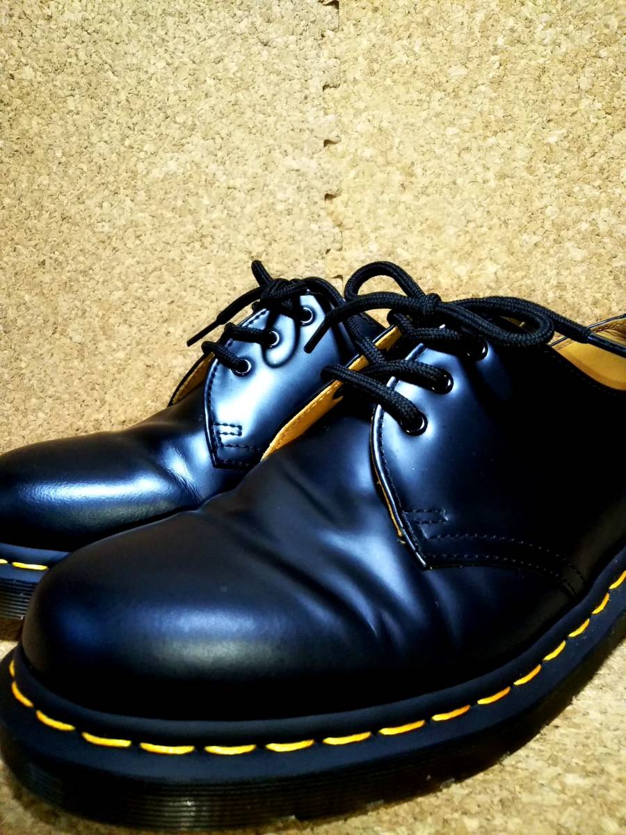 【Dr.MARTENS】ドクターマーチン 1461 59 3ホールシューズ UK7 (26cm ) 3EYE SHOE BLACK スムースレザー【美品】