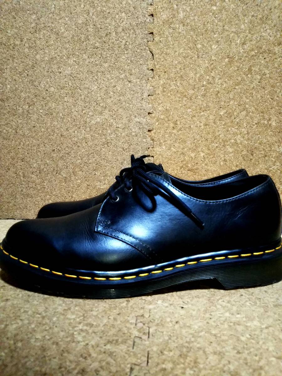 【Dr.MARTENS】ドクターマーチン 1461 3ホールシューズ UK8 (27cm ) OIL LEATHER 3EYE SHOE BLACK オイルレザー 希少レア【美品】_画像3