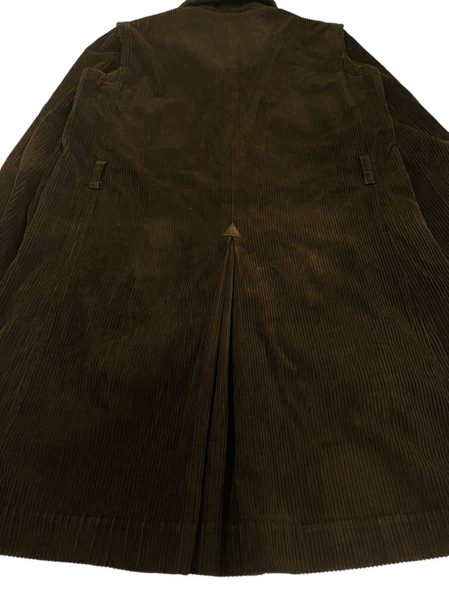 01AW Number (N)ine corduroy coat nine takahiro Miyashita ジョージ期 2001 collection archive long coat 胡桃ボタン　ヘチマカラー_画像5