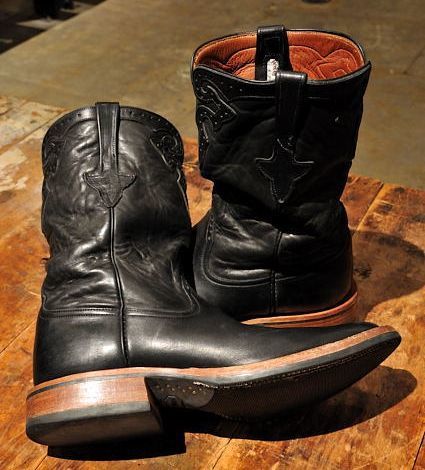 Rios of Mercedesli male ob Mercedes boots black western boots low pa-made in USA America made 