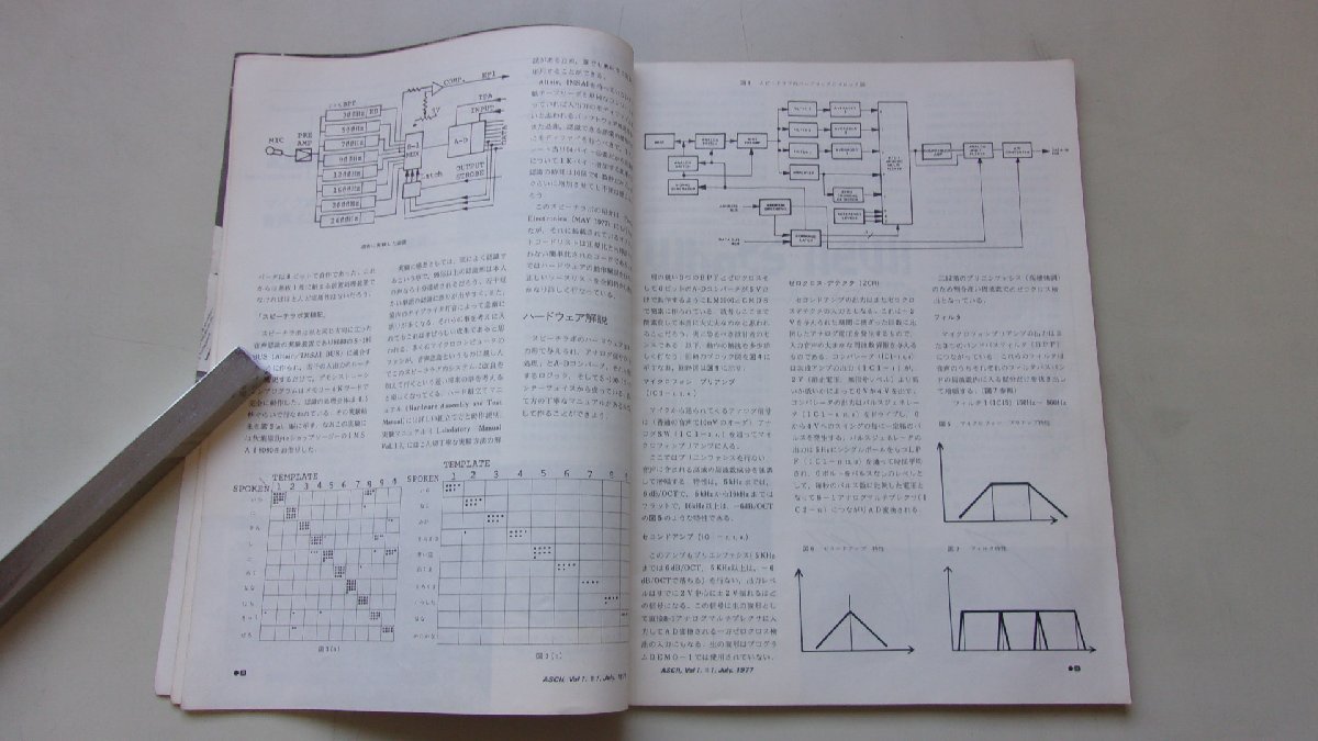 ASCII　アスキー　マイクロコンピュータ総合誌　1977年7月号ISSUE#1　特集：音声認識IC19個の音声を聞きわけるシステム_画像6