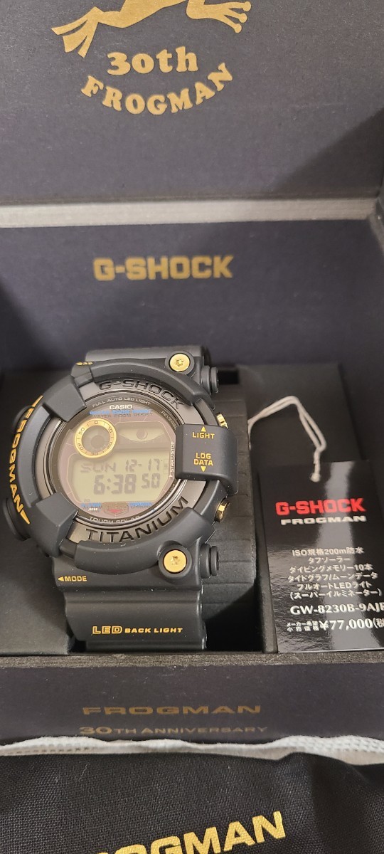 国内正規品　G-SHOCK GW-8230B-9AJR MASTER OF G FROGMAN ジーショック マスターオブGシリーズ フロッグマン 30周年記念スペシャルモデル_画像2