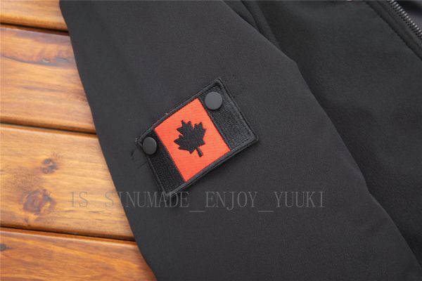 原文:最高級*カナダ発*Fine Menswear/豪華リアルファー飾ダウンコート/*防寒性&保温性にUP/紳士ダウンコート/ファー着脱可能/黒/M