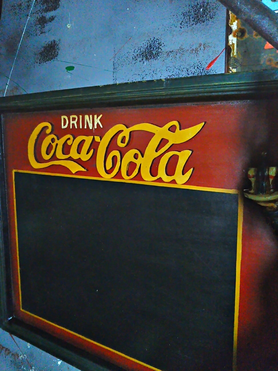アメリカン ダイナー Style/ヴィンテージ サインボード/②Coca-Cola（コカ・コーラ）#店舗什器#アンティーク#ウォールデコ#壁掛け看板_画像8