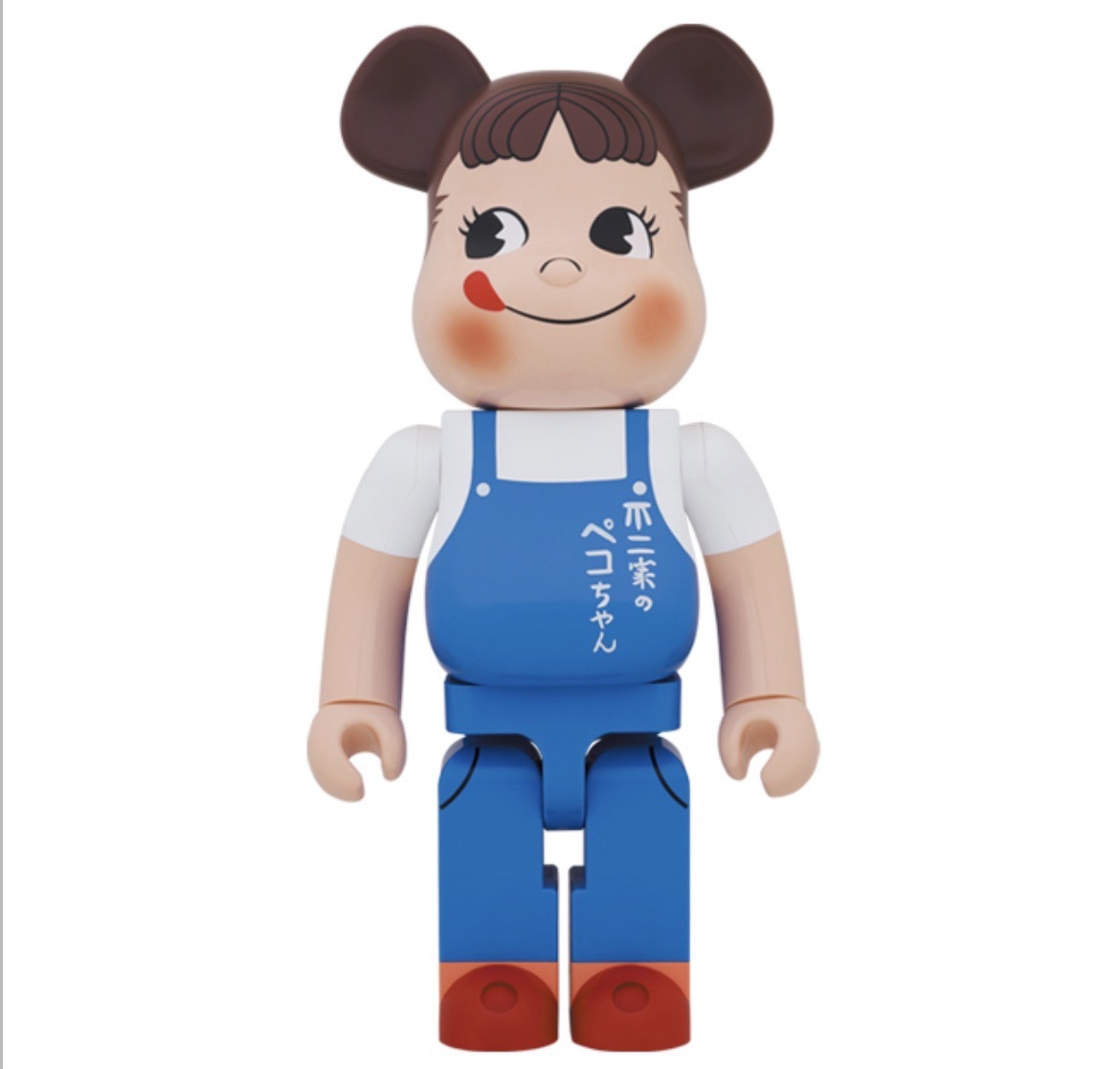 MEDICOM TOY BE@RBRICK ペコちゃん The overalls girl 1000% メディコムトイ ベアブリック オーバーオール 未使用_画像1