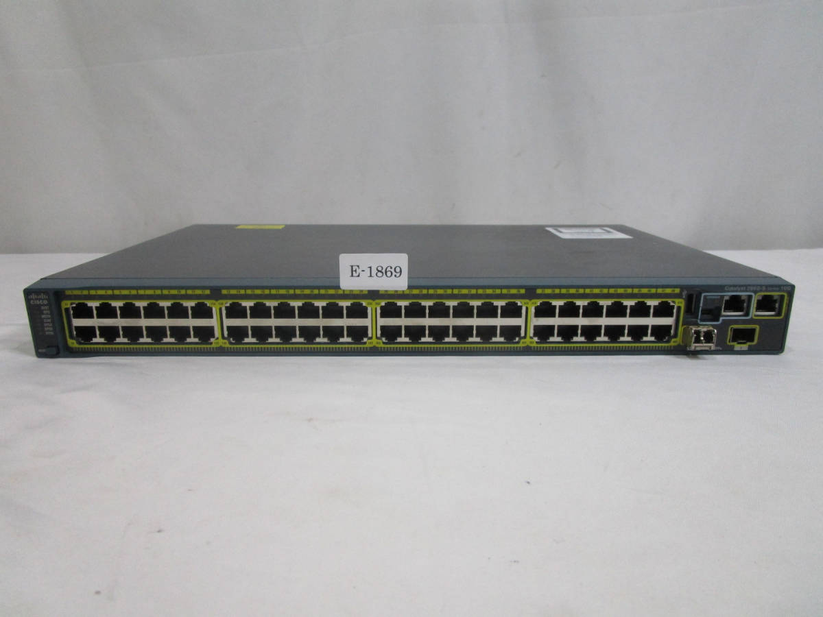 Cisco Catalyst 2960 WS-C2960S-48TD-L 初期化済 管理番号E-1869_画像2