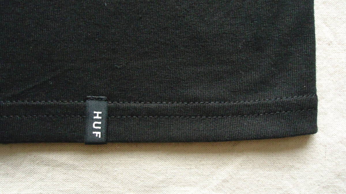 Huf Blackout TT Tee 黒 M 半額 50%off ハフ プリント Tシャツ SB スケートボード キース・ハフナゲル レターパックライト_画像6
