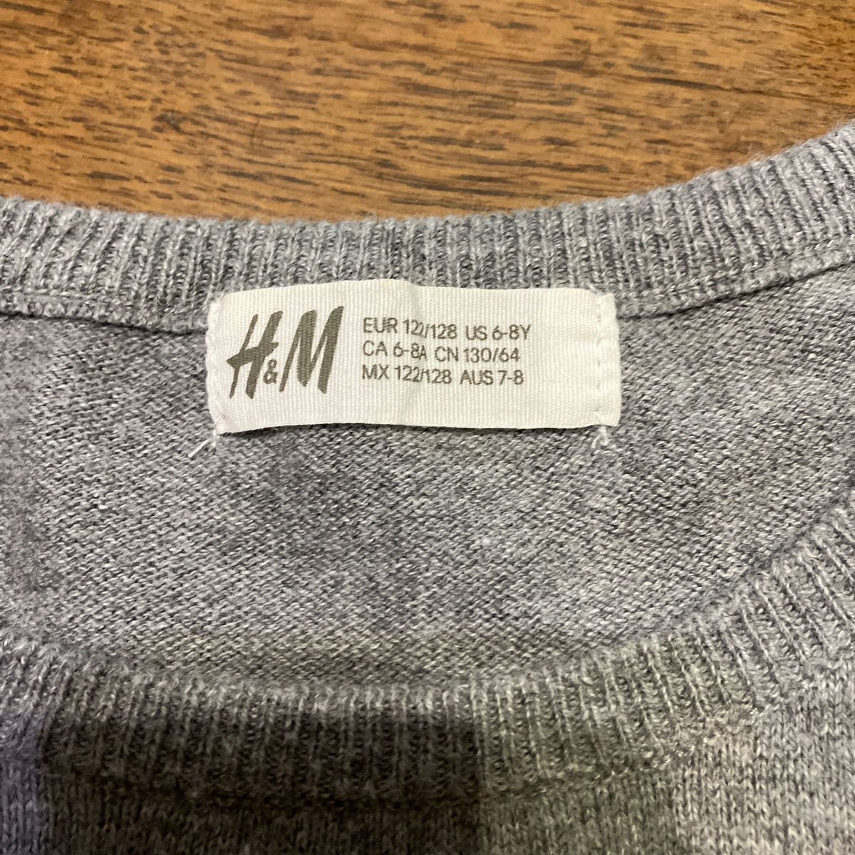 ニット　グレー　H&M 130cm 