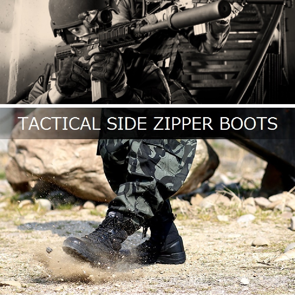  милитари ботинки Tacty karu ботинки combat ботинки rider ботинки рабочая обувь обувь боковой молния скумбиря ge мужской ботинки BK 25.5cm