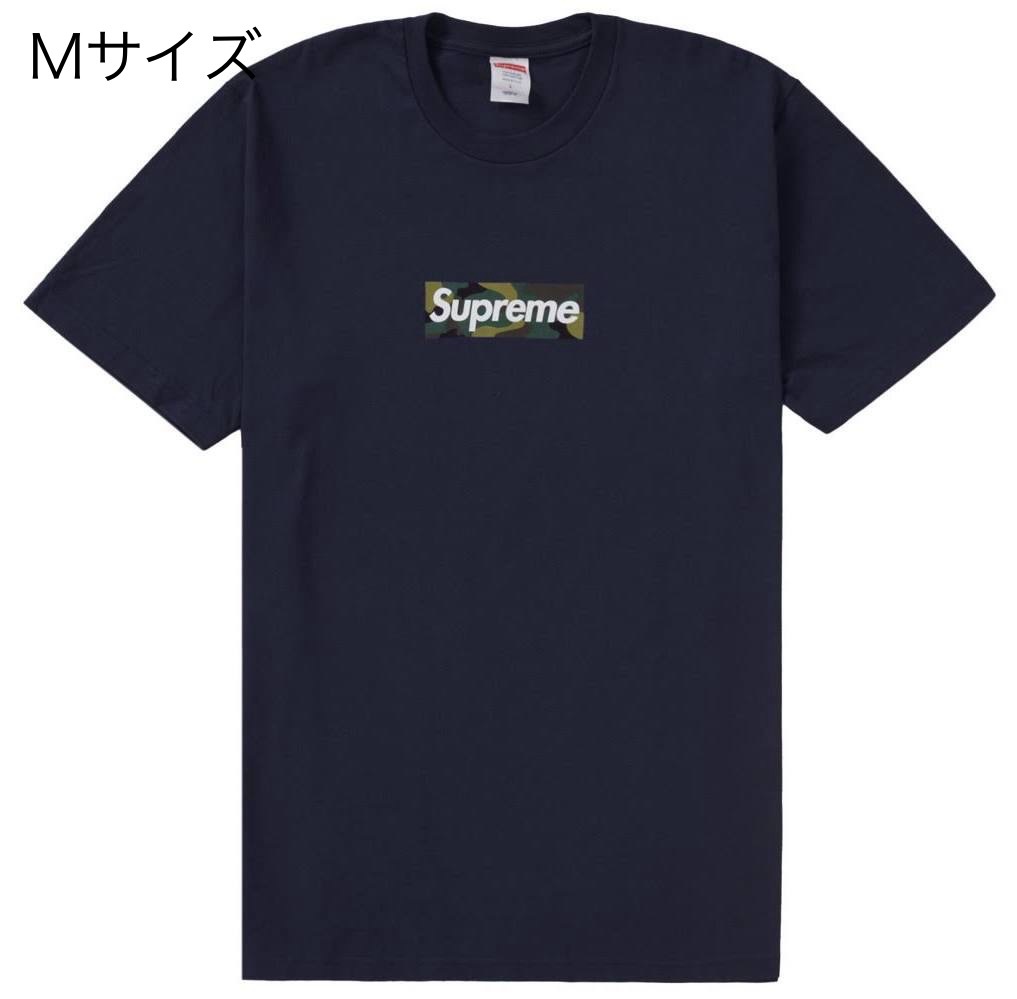 Supreme Box Logo tee Navy M Camo カモ 迷彩 ボックスロゴ ネイビー