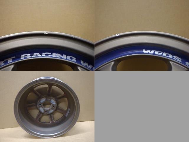 【岩手 盛岡発】中古 社外 ウェッズ WEDS SPORTS 14インチ ホイール 14ｘ5J 4穴 PCD100 +43 4本 傷有 色褪せ有 ＜個人あて発送不可商品＞_画像6