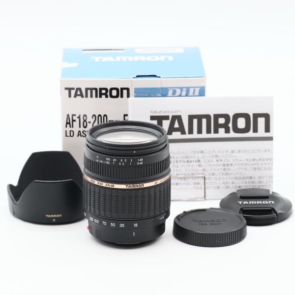 【美品】TAMRON AF18-200mm F3.5-6.3 XR DiII ソニー用Aマウント A14S #674