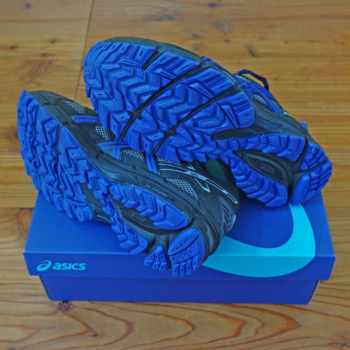 アシックス ASICS TJG017 BLACK / MONACO BLUE GEL-SNOWRIDE 25.5cm　新品_画像3