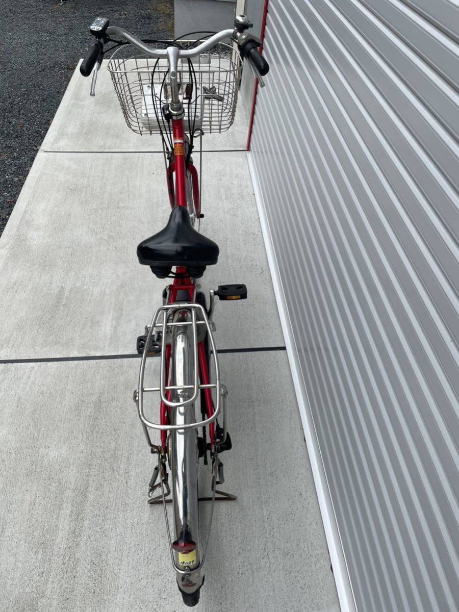 YAMAHA PAS CITY X732-0001電動アシスト自転車 27インチ 3段変速アシスト 8.9Ah 充電器付き 走行確認 現状品_画像7