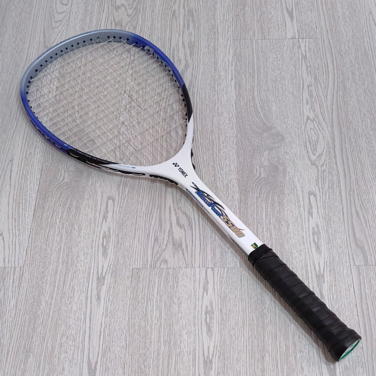 YONEX MUSCLE POWER5500 マッスルパワー5500 Ultimum Ti UXL1 軟式 ソフトテニスラケット ヨネックス 中古 送料無料 即決_画像1