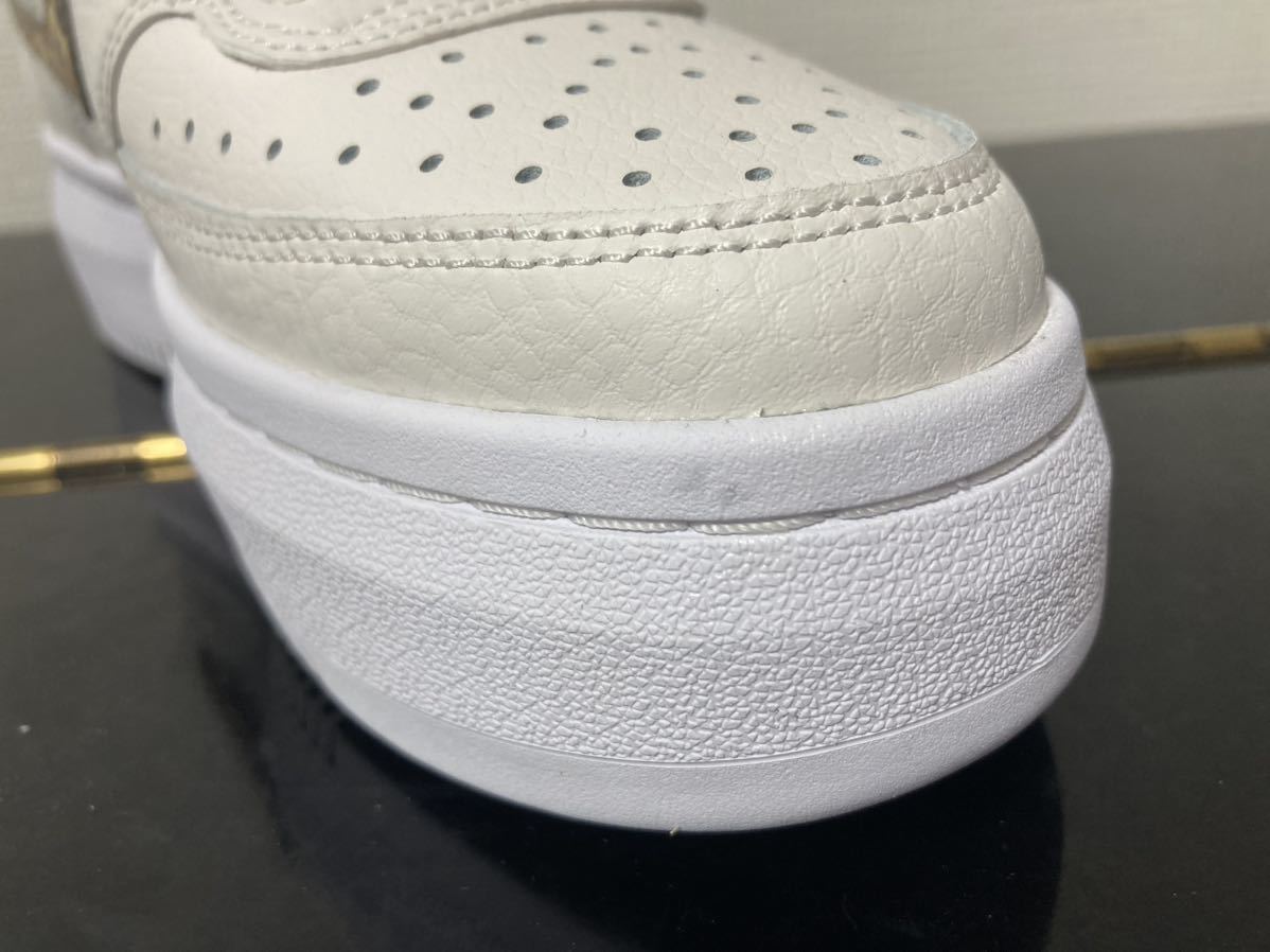 新品23.5cmナイキNIKEレディーススニーカーコートビジョンアルタLTR COURTVISIONホワイト豹柄エアフォース1AF1好きに厚底スニーカー_画像9