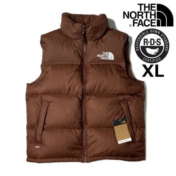 1円～!売切!【正規新品】THE NORTH FACE 1996 RETRO NUPTSE VEST ダウンベスト ヌプシ US限定 RDS認証 700フィル(XL)茶 190122-110_画像2