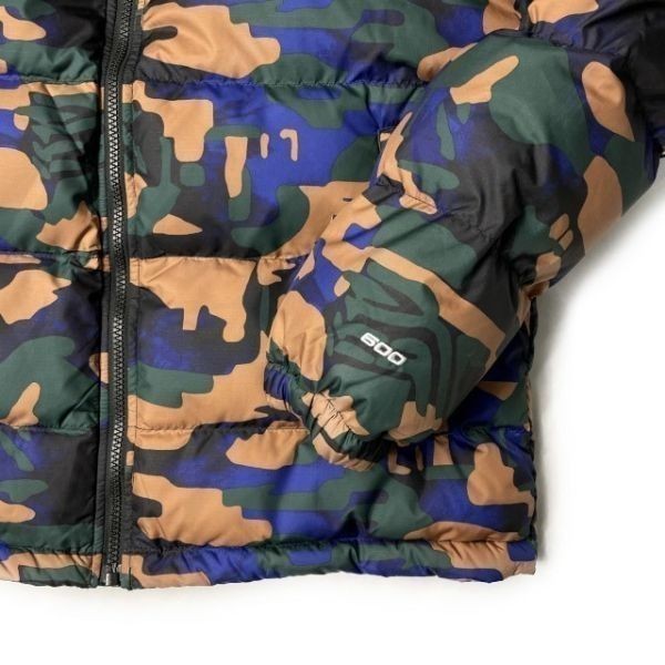 1円～!売切!【正規新品】THE NORTH FACE PRINTED HYDRENALITE HOODIE ダウンジャケット US限定 防寒 最新モデル(L)茶 黒 迷彩柄 190122-130_画像5