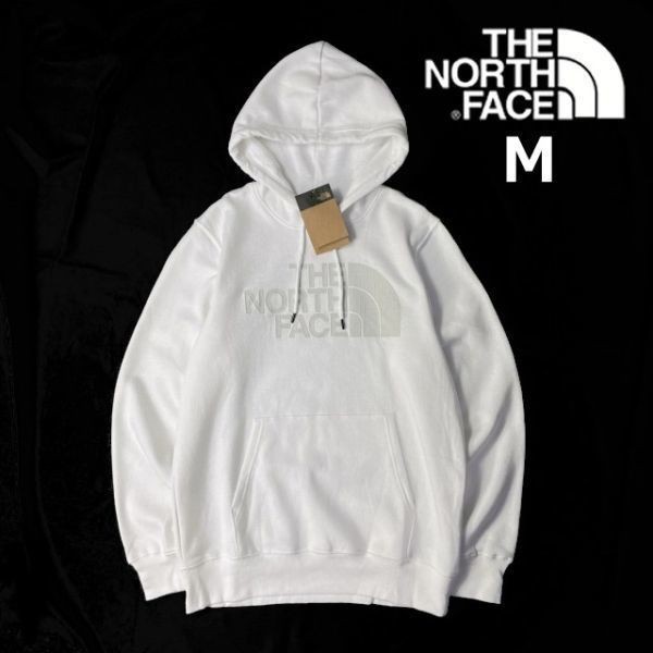 1円～!売切!【正規新品】THE NORTH FACE◆NOV HALFDOME HOODIE パーカー スウェット 2022最新 3Dロゴ 立体 キャンプ 裏起毛(M)白 181130-30_画像3