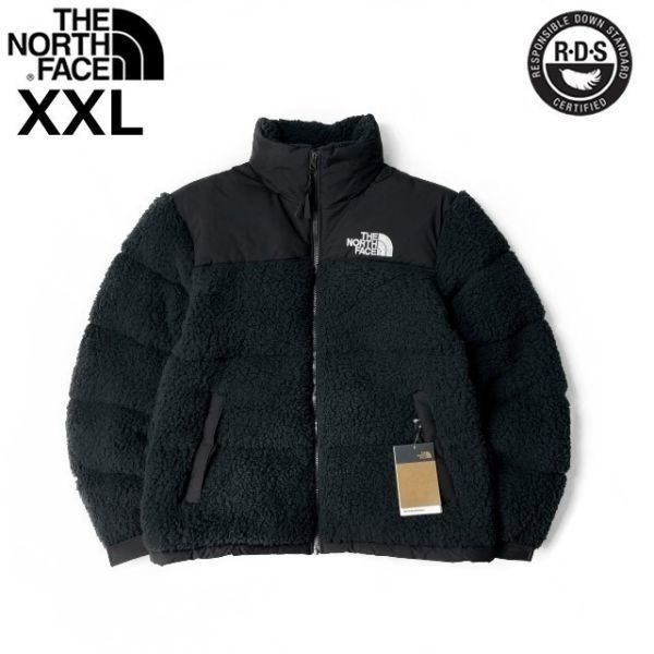 1円～!売切!【正規新品】THE NORTH FACE SHERPA NUPTSE JACKET ダウンジャケット ヌプシ US限定 ボア シェルパフリース(XXL)黒 190122-175_画像2