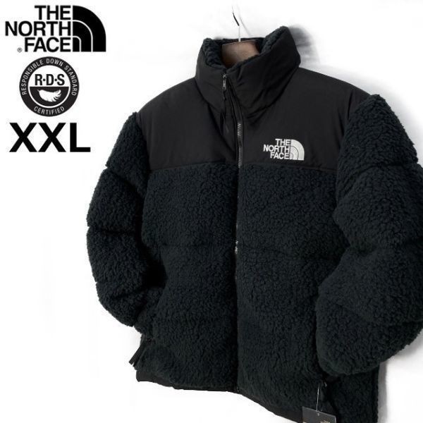 1円～!売切!【正規新品】THE NORTH FACE SHERPA NUPTSE JACKET ダウンジャケット ヌプシ US限定 ボア シェルパフリース(XXL)黒 190122-175_画像1