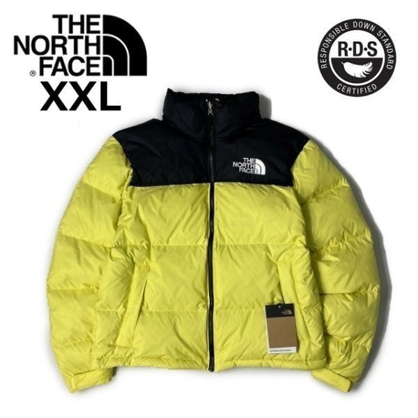 1円～!売切!【正規新品】THE NORTH FACE◆1996 RETRO NUPTSE JACKET ダウンジャケット ヌプシ US限定 RDS認証 パッカブル(XXL)黄190122-160_画像3