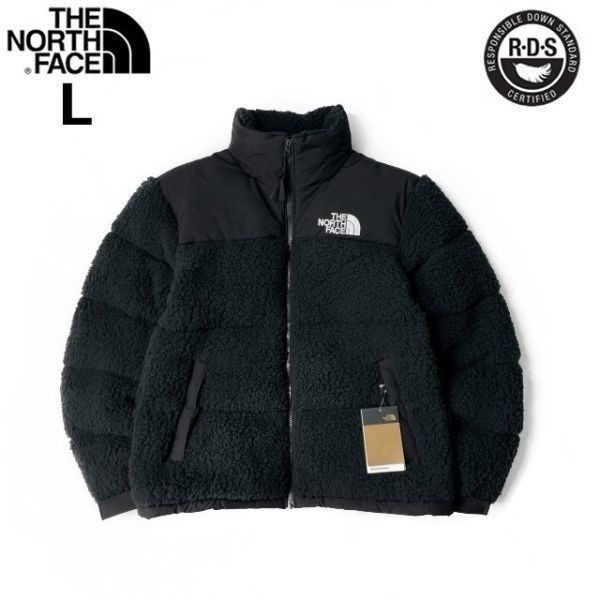 1円～!売切!【正規新品】THE NORTH FACE SHERPA NUPTSE JACKET ダウンジャケット ヌプシ モコモコ シェルパフリース ボア(L)黒 190122-175_画像3