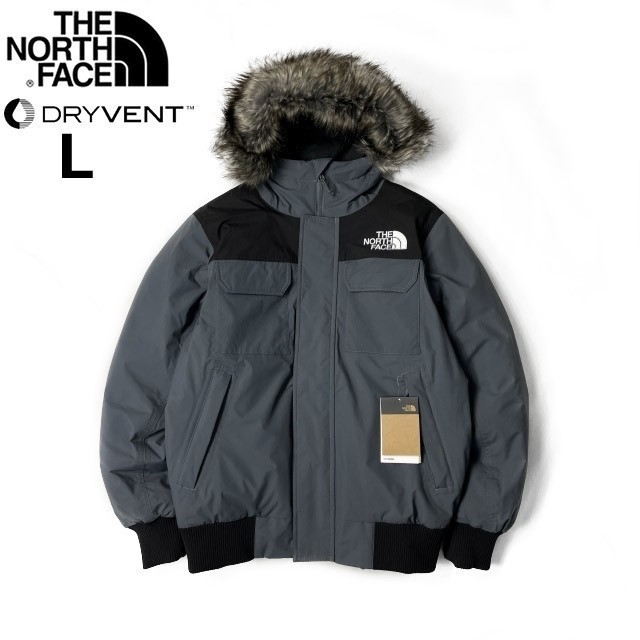 1円～!売切!【正規新品】THE NORTH FACE◆MCMURDO BOMBER JACKET マクマードボンバー ダウンジャケット US限定 防寒(L)グレー 190122-175_画像3