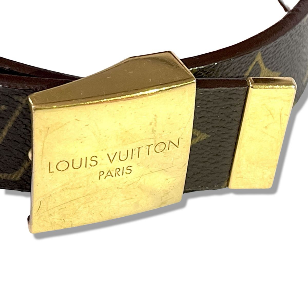 一点限り　正規品　ルイヴィトン　モノグラム　サンクチュール　キャレ　ベルト　送料無料 LOUIS VUITTON