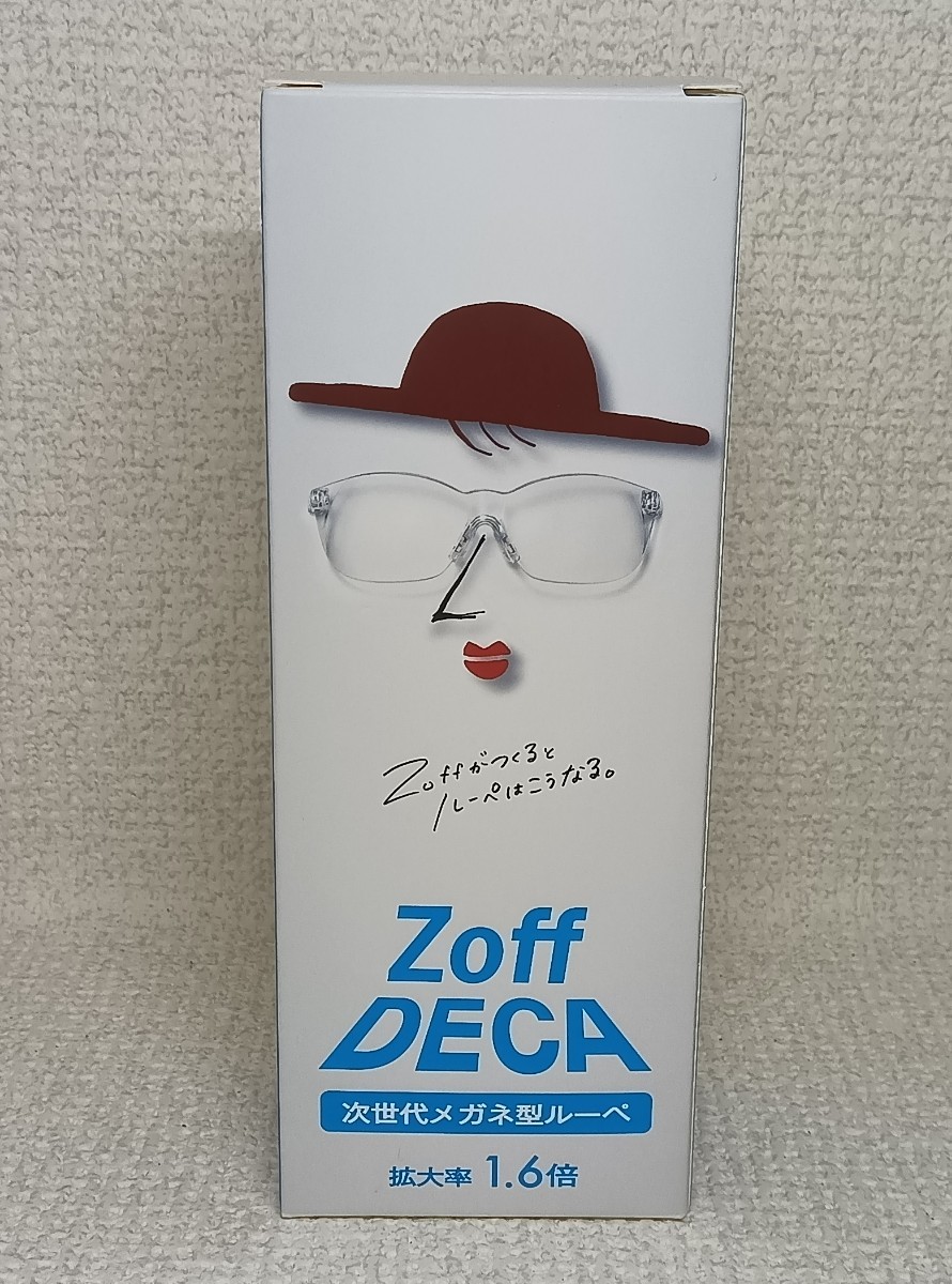 一円スタート】Zoff DECA 次世代メガネ型ルーペ 拡大率1.6倍 ブラウン
