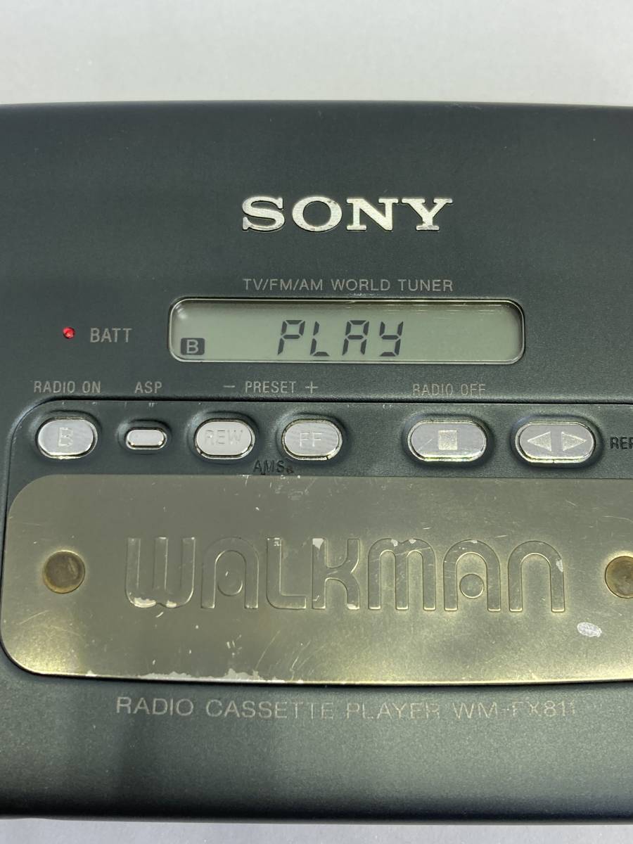 動作品 ソニー ウォークマン SONY WALKMAN チューナー付カセットプレーヤー WM-FX811_画像8