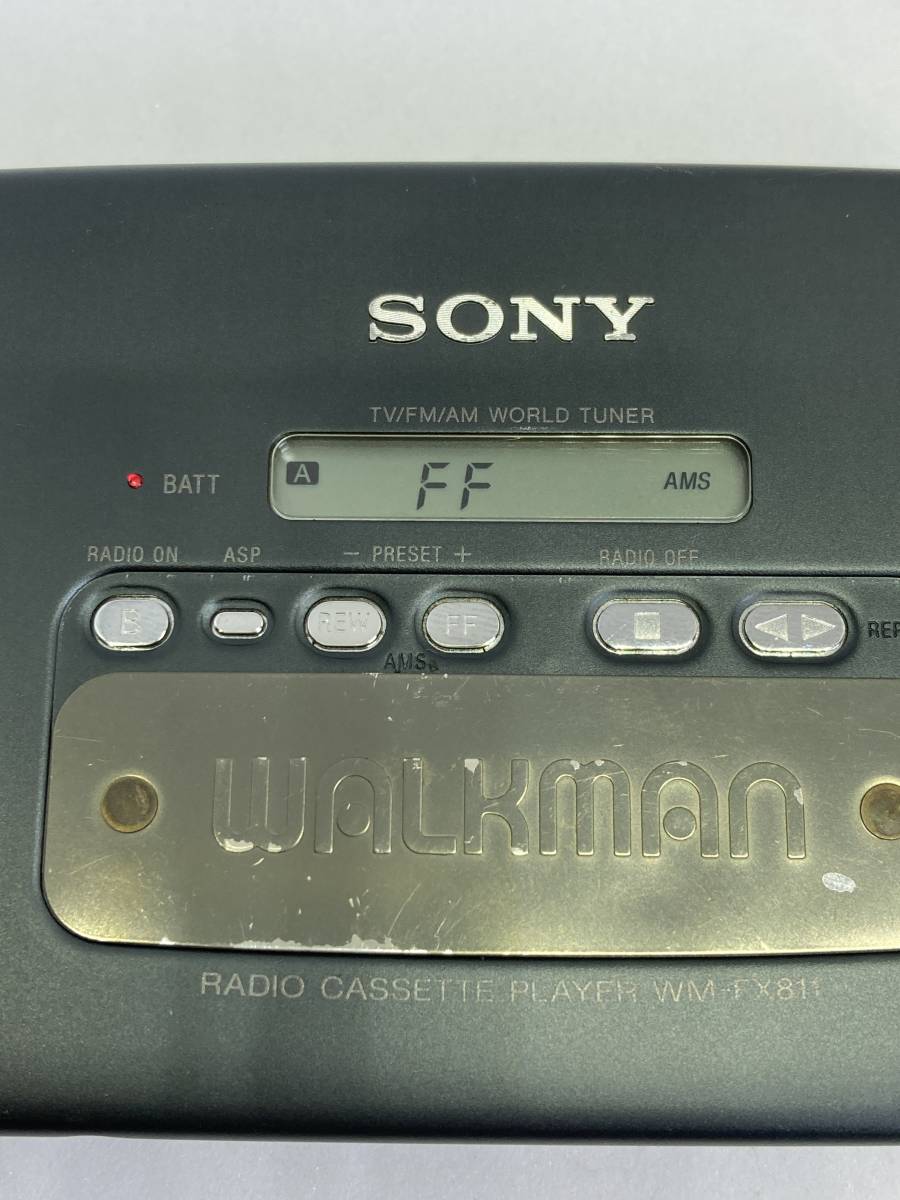 動作品 ソニー ウォークマン SONY WALKMAN チューナー付カセットプレーヤー WM-FX811_画像9