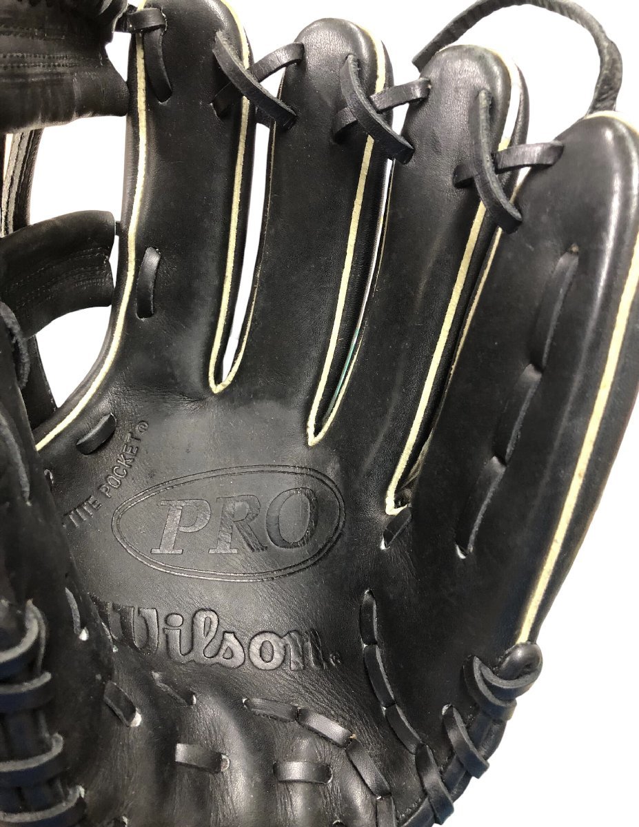 ウィルソン WILSON グローブ RXG-50L　野球グローブ　マックスフレックス ブラック 野球 レザー 右利き用　 【中古】_画像6