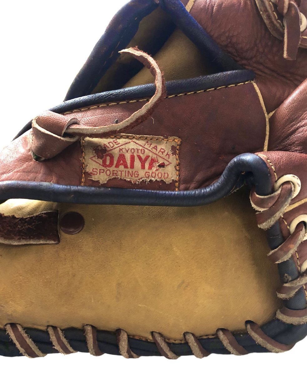 DAIYA LEAD 3700 antique Vintage Vintage Brown glove baseball leather right profit . for [ used ]