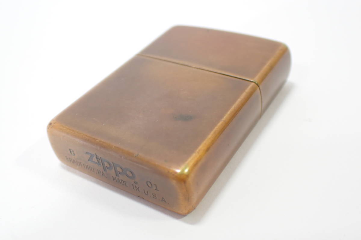 83509【 B ZIPPO 01 】ジッポー 着火確認済み 2001 2001年 BRADFORD PA MADE IN USA アメリカ製 _画像6