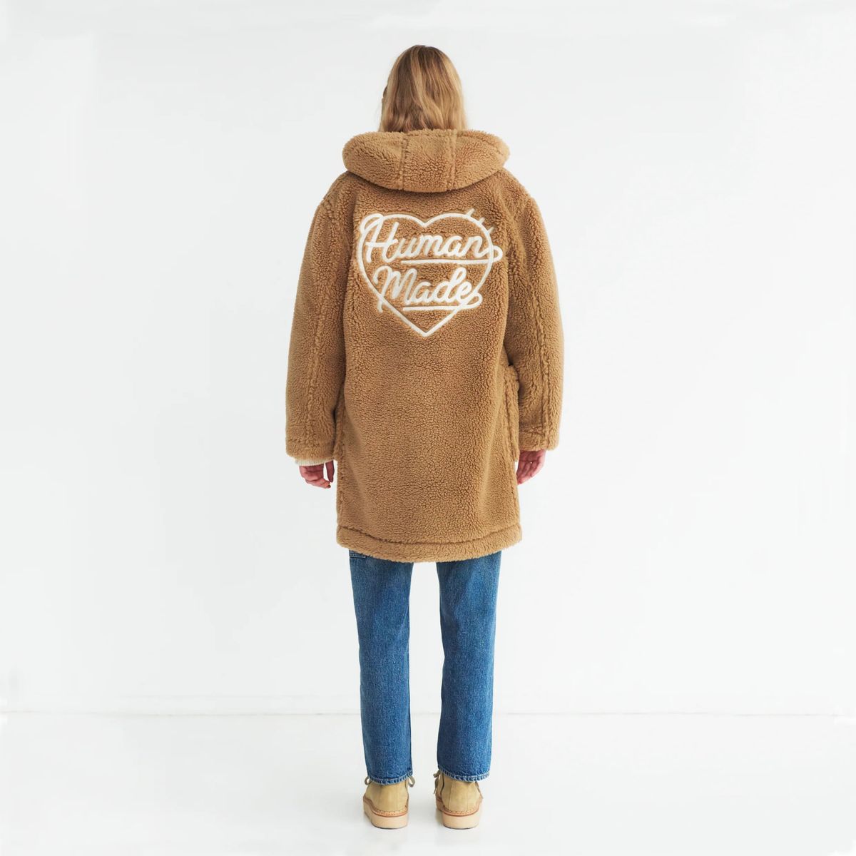 HUMAN MADE WOOL BLENDED BOA FLEECE DUFFLE COAT SIZE L|Yahoo HUMAN MADE WOOL BLENDED BOA FLEECE DUFFLE COAT SIZE L|Yahoo