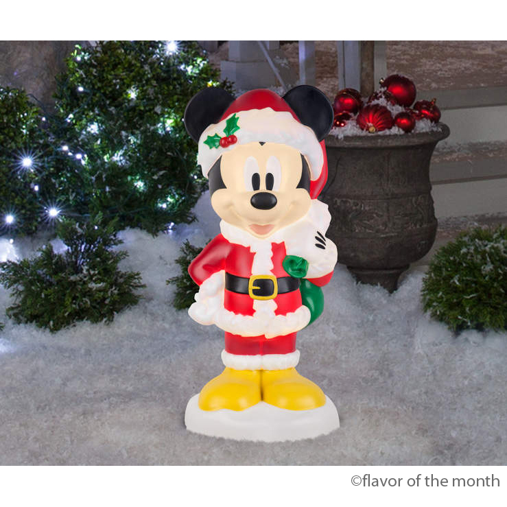 ディズニー Disney 大きいスーパーキュートなミッキーサンタ立体型3Dホリデードールライト